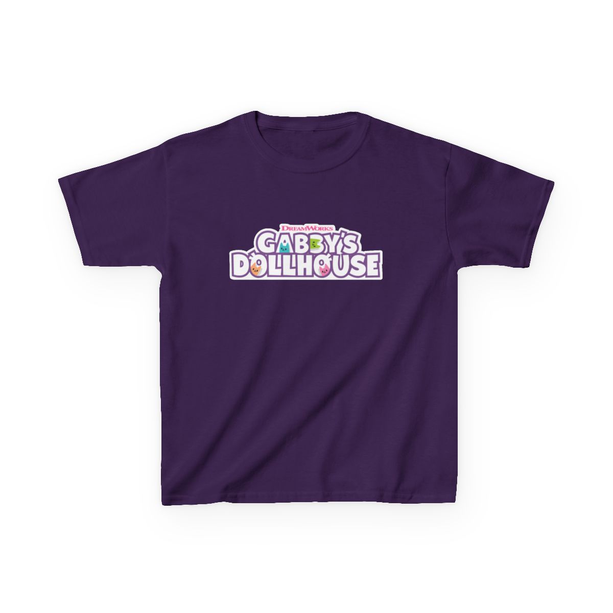Gabby's Dollhouse Kids Tee | Pastel Logo Kids T-Shirt | Gabby's Dollhouse - alternate angle 3, merchandise