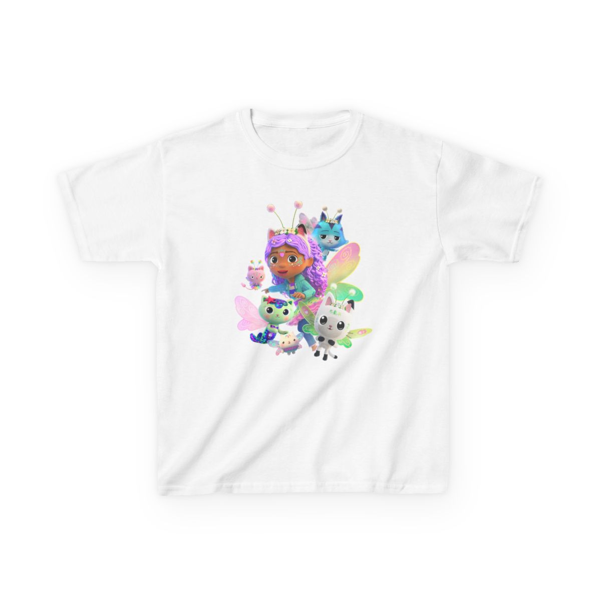 Fairy Companion Characters Kids T-Shirt | Magical Animal Party | Gabby's Dollhouse - Gabby's Dollhouse official T-Shirts merch