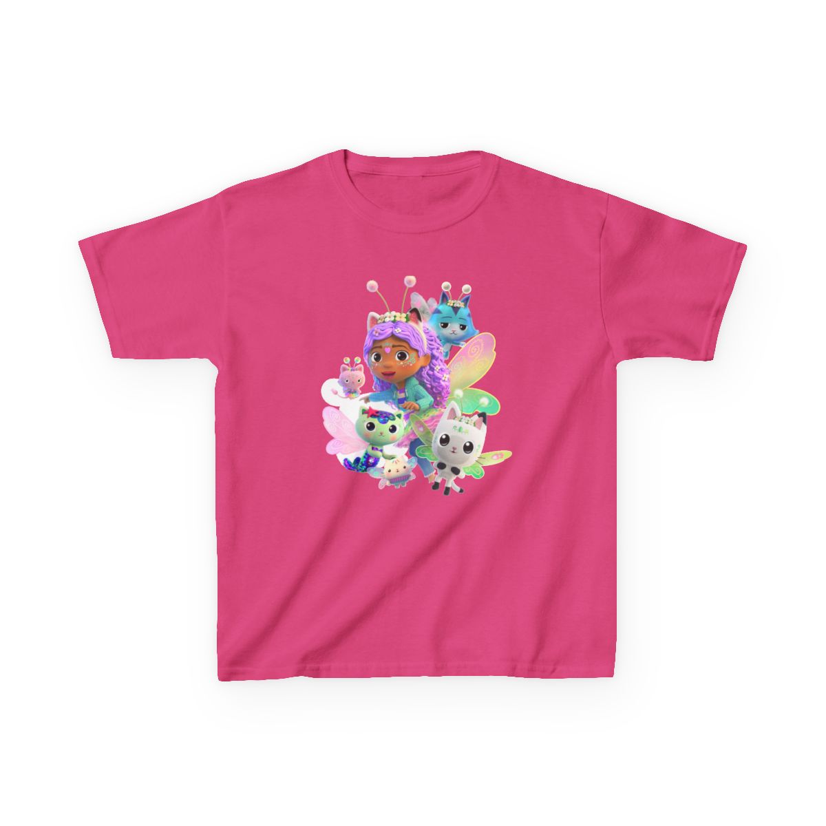 Fairy Companion Characters Kids T-Shirt | Magical Animal Party | Gabby's Dollhouse - Official T-Shirts merchandise